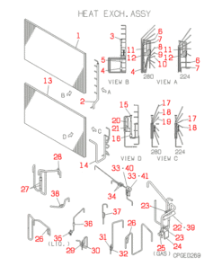 FDCP280HKXE2B HEAT EXCH. ASSY
