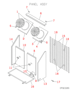 FDCP280HKXE2B PANEL ASSY