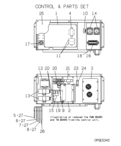 FDCP280HKXE2D-B CONTROL AND PARTS SET