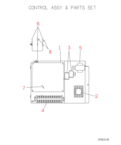 FDCP408HES3 CONTROL AND PARTS SET