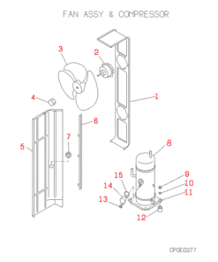 FDCP408HES3 FAN AND COMPRESSOR