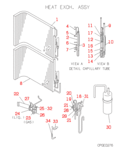 FDCP408HES3 HEAT EXCH. ASSY