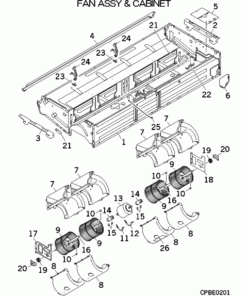 FDE112KXZE1/E FAN ASSY AND CABINET