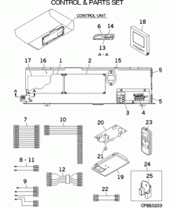 FDE125VG/E CONTROL AND PARTS SET