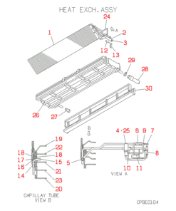 FDEJ140HKXE2B HEAT EXCH. ASSY