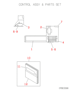 FDEJ45HKXE2B CONTROL ASSY AND PARTS SET