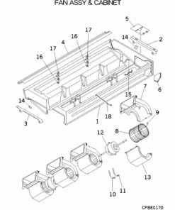 FDEN125VF/A FAN ASSY AND CABINET