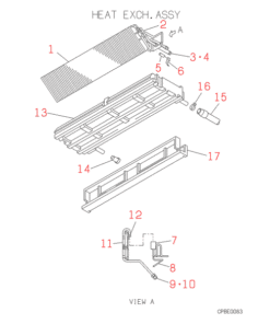 FDEN208C HEAT EXCH. ASSY