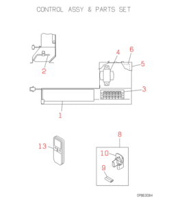 FDEN258C CONTROL AND PARTS SET