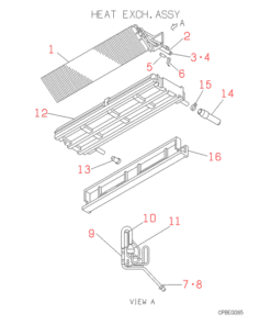 FDEN258C HEAT EXCH. ASSY