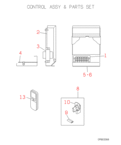FDEN408C CONTROL AND PARTS SET