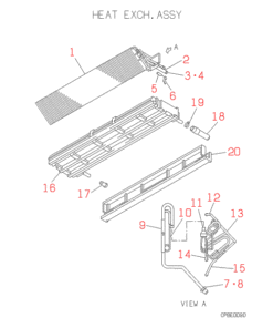 FDEN408C HEAT EXCH. ASSY