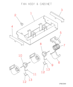 FDEN408H FAN ASSY AND CABINET