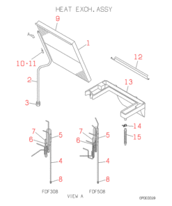 FDF308H HEAT EXCH. ASSY