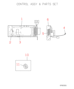FDF508H CONTROL AND PARTS SET