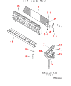 FDFL258-A HEAT EXCH. ASSY