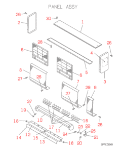 FDKJ36HKXE2 PANEL ASSY