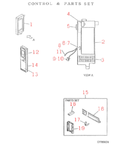 FDKN204HEN2 CONTROL AND PARTS SET