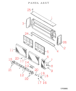 FDKN204HEN2 PANEL ASSY