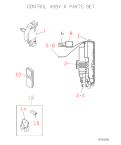 FDKN308C CONTROL AND PARTS SET
