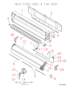 FDKN308C HEAT EXCH. AND FAN