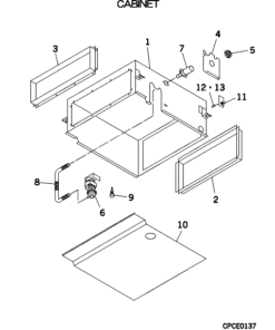 FDQMA28KXE4A CABINET ASSY