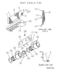 FDR208-A HEAT EXCH. AND FAN