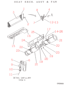 FDR631HKXE HEAT EXCH. AND FAN