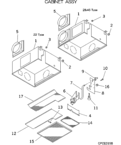 FDRA28KXE4 CABINET ASSY