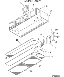 FDRJ112HKXE2 CABINET ASSY