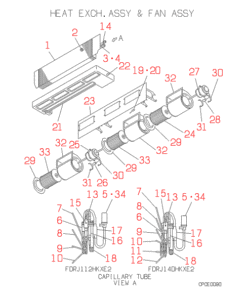 FDRJ112HKXE2 HEAT EXCH. AND FAN