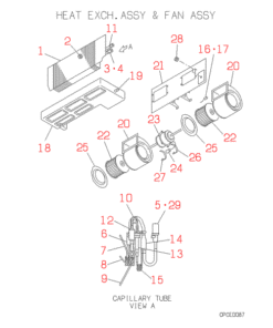 FDRJ71HKXE2 HEAT EXCH. AND FAN
