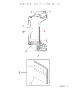 FDT208-A CONTROL AND PARTS SET