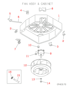FDT208-A FAN ASSY AND CABINET