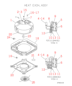 FDTJ140HKXE2 HEAT EXCH. ASSY