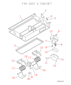 FDTSJ45HKXE2 FAN ASSY AND CABINET