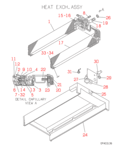 FDTWJ90HKXE2 HEAT EXCH. ASSY