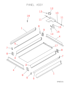 FDTWJ90HKXE2 PANEL ASSY