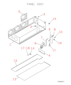 FDUMJ112HKXE2 PANEL ASSY