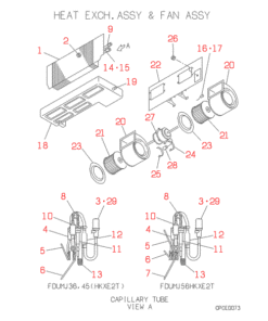 FDUMJ56HKXE2 HEAT EXCH. AND FAN