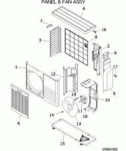 SCM50ZJ-S1/C PANEL AND FAN ASSY
