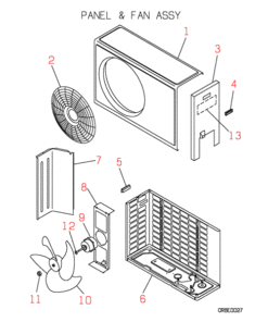 SRC501CENF-A PANEL AND FAN ASSY