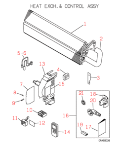 SRK288HENF-A HEAT EXCH. AND CONTROL