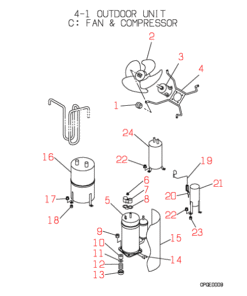 FDC1251HKXE2 FAN AND COMPRESSOR