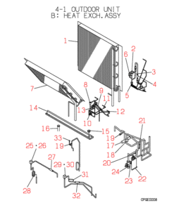 FDC1251HKXE2 HEAT EXCH. ASSY