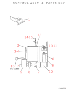 FDC204HEN CONTROL AND PARTS SET