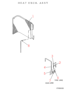 FDC256CEN HEAT EXCH. ASSY