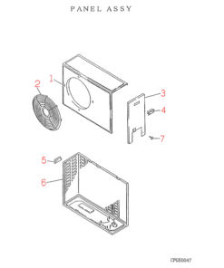 FDC256HEN PANEL ASSY