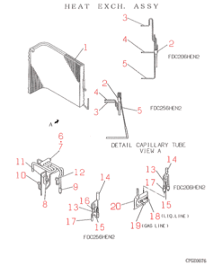 FDC256HEN2 HEAT EXCH. ASSY