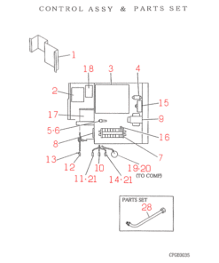 FDC304HEN CONTROL AND PARTS SET